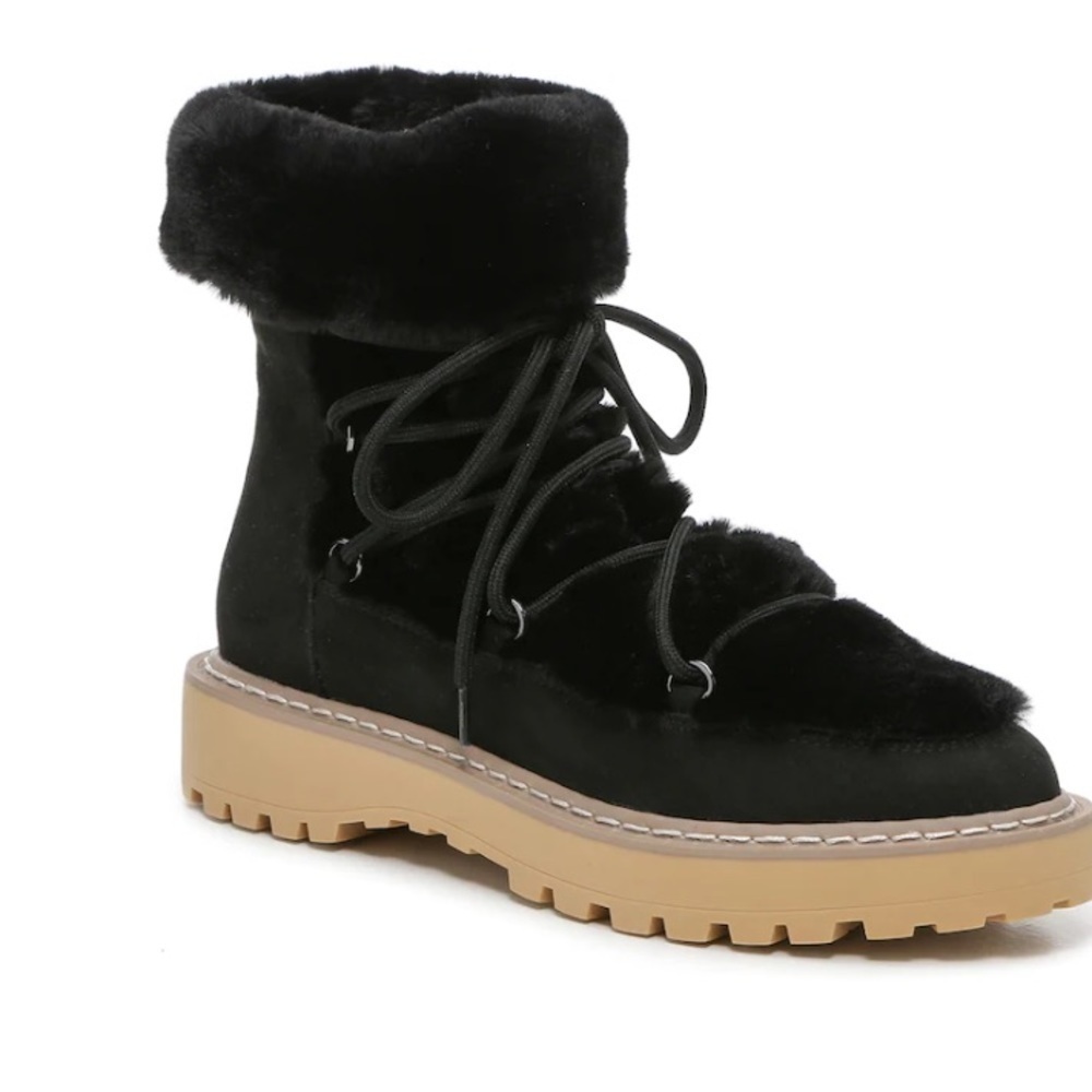 JLo Ginna faux fur lugg sole boots 9.5